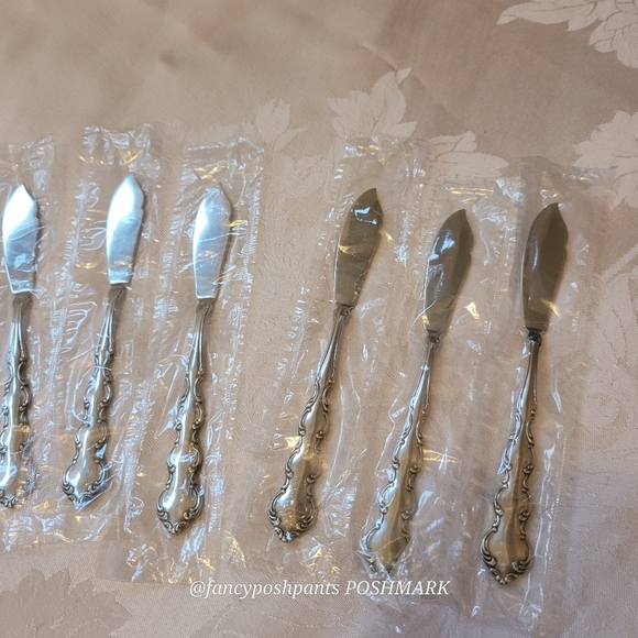 lot of 11 ONEIDA rare! Mozart NEW sealed sleeves stainless steel butter knives - Picture 5 of 14